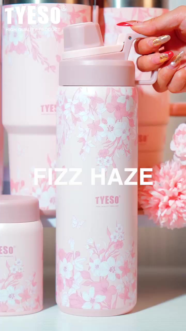 #🌸 New Color Series Just Arrived!Discover the stylish TYESO floral tumbler – elegant design, large capacity, and long-lasting insulation.Perfect for work, travel, or daily use.✨ Shop now before it sells out!