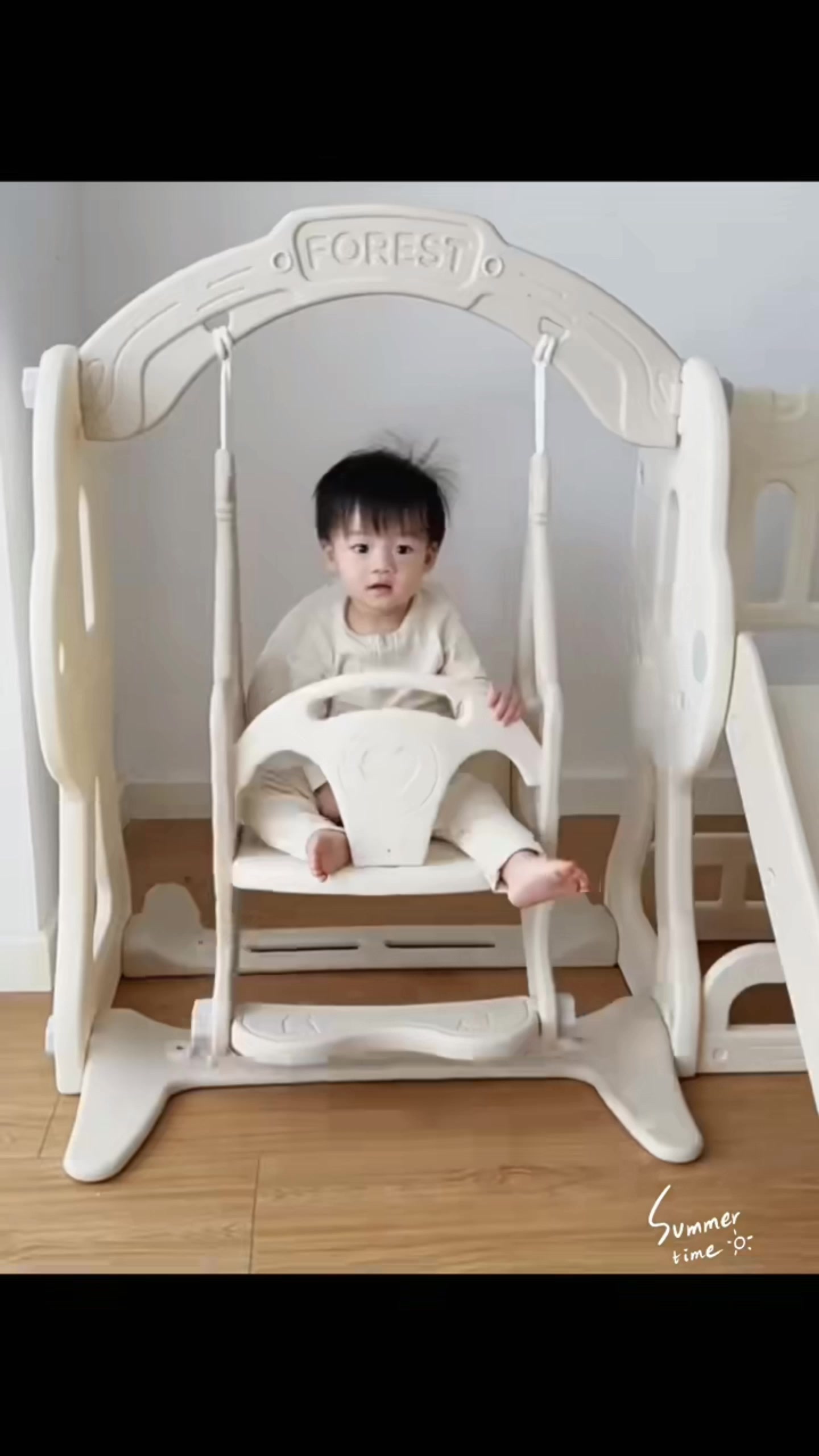 #babyplayground Baby Slide Kids Slide Playground Kids Climbing Wall Gelongsor Besar Indoor&Outdoor Swing