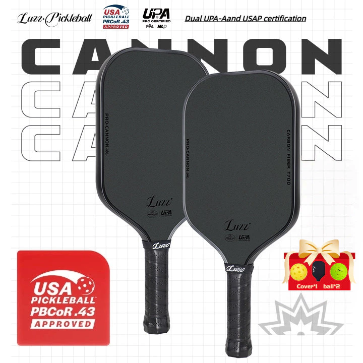 Luzz Pickleball Paddle Cannon Paddle T700 Carbon Friction Surface|Thermoformed