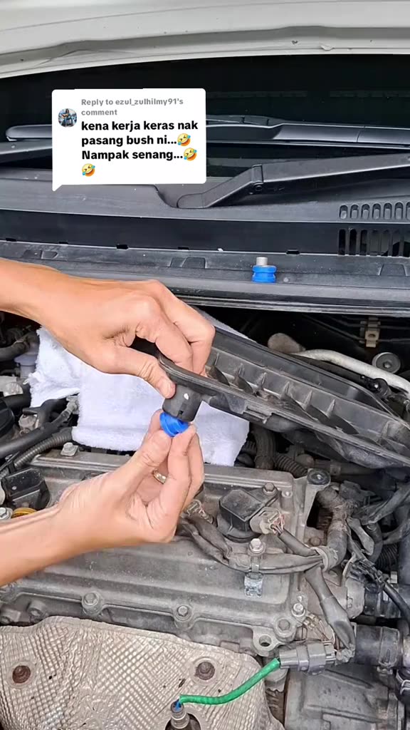 #ad Replying to  Tukar Bush Silicone Bang Mudah😁#airfilter #peroduaalza #peroduamyvi #perodua #fyp