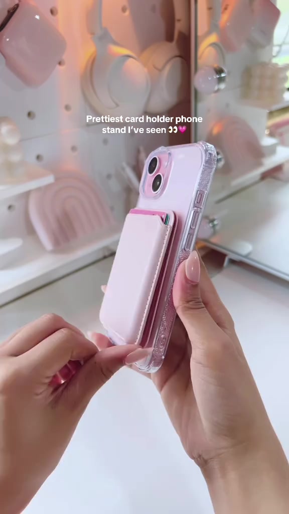 Super cutee 🥹💗     #magneticphoneholder #magneticcardholder #magneticphonestand #magneticcardholderwallet