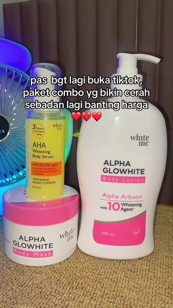 Inc Official paket combo andalan😍❤️      #whiteinc #ahabodyserum #ahabodyserumbpom #whiteinc