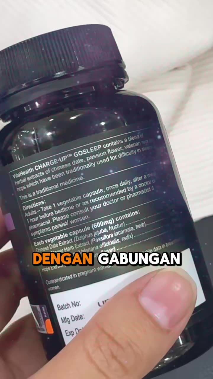 😴   Masalah susah tidur jangan biarkan. Upgrade 
 rutin malam dengan 
 VitaHealth Charge-Up 
 GoSleep. Tidur lebih 
 nyenyak, pagi rasa lebih 
 segar & fokus.
  
 #vitahealth 
 #pilihhalalpilihvitahealth 
 #supplement
 #sleepingproblem
 #insomnia