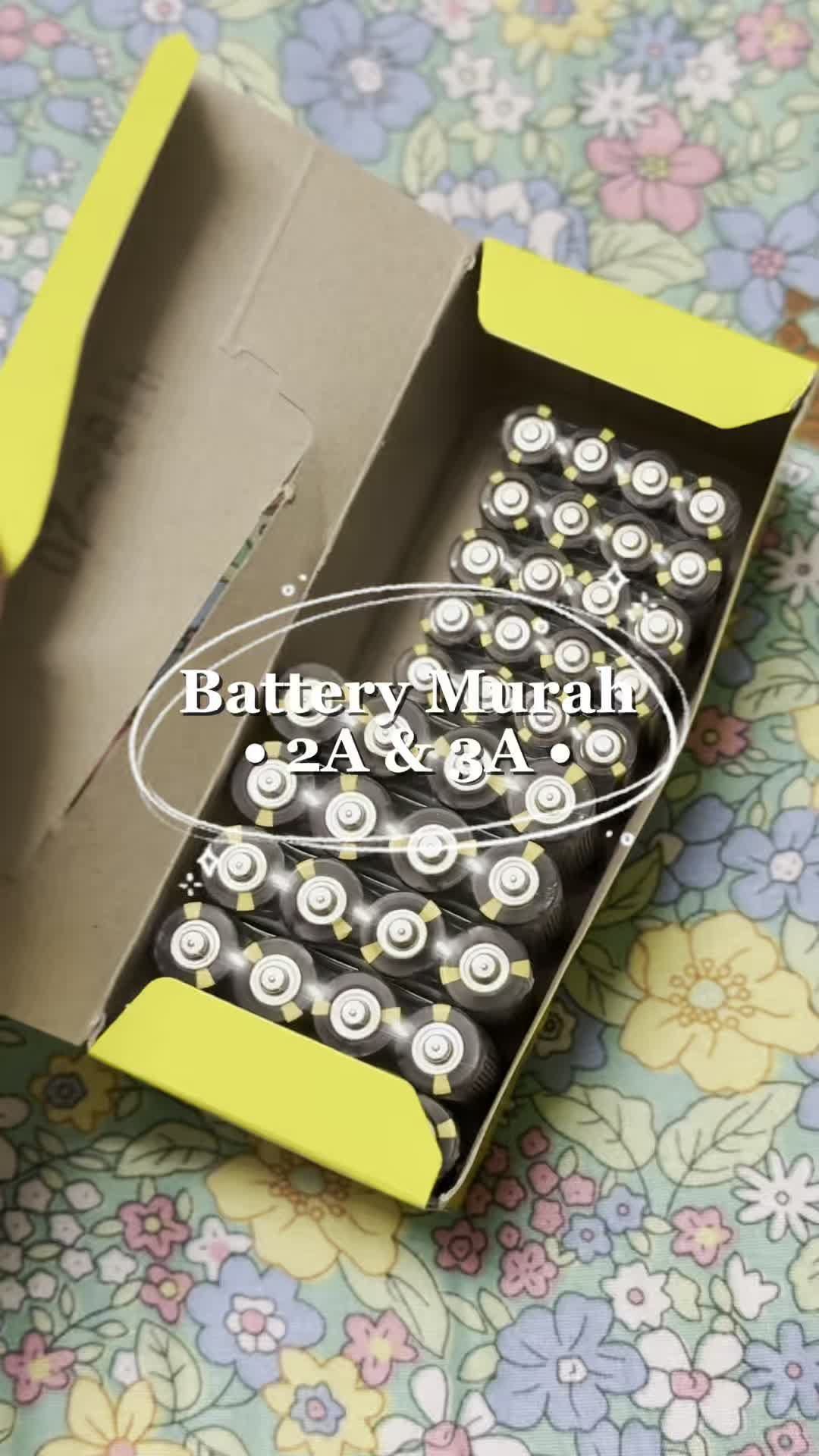 Kalau dah dpt mur2 xkan nk beli 1-2 bijik je kan 🤣🤣 #battery #bateri #3a #2a #supercell