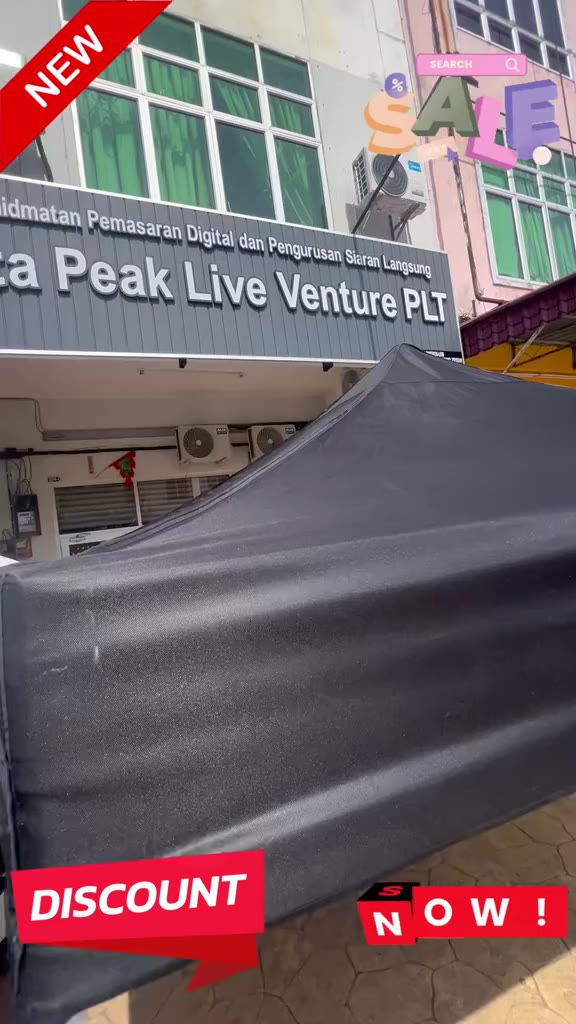 Wind resistant heavy duty bracket for long outdoor use#CanopyTentMalaysia #OutdoorCanopy #MarketTent #CarShelter #HexagonalFrameTent#FoldingGazebo