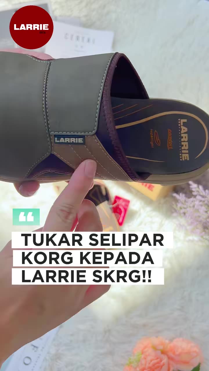 Sandal Larrie ni sgt stylo compare dgn sandal lain sebab tapak lembut dan design menarik tau!! Jgn tunggu grab skrg          #kasutlelaki #larrie #larriemalaysia #Larriemen #bazarramadan #sneakers #fyp #sandal
