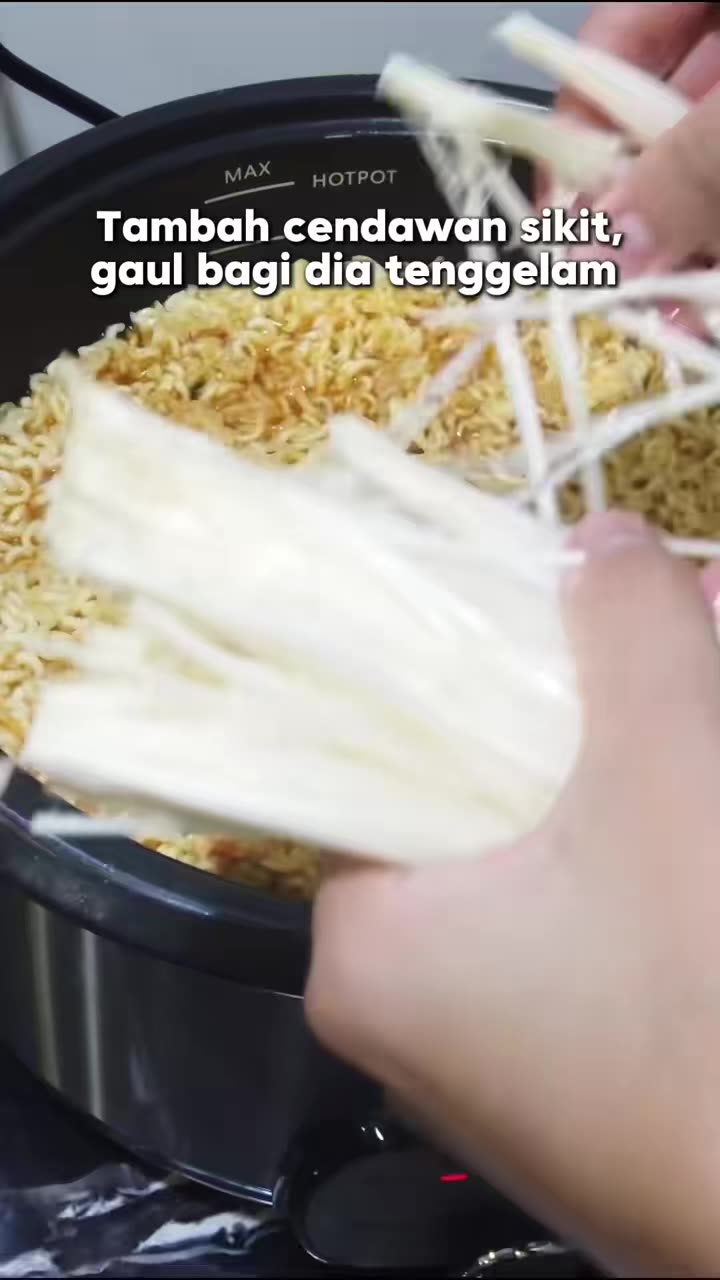 Jom masak Ramen Cheese & Dimsum dalam satu masa je dengan Elba Multi Cooker                 #elba #homeappliances #Malaysia #elbamalaysia #kitchen #cook #masak #delicious #sedap #multicooker #ramen #cheese #keju #dimsum #satisfying