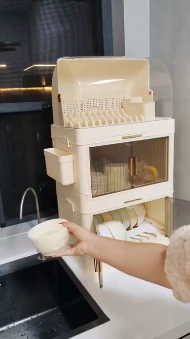 #DishRack #RakPinggan #RakDapur #DapurKemas #MudahDibersihkan #JimatRuang #EcoFriendly #OrganizedKitchen #dapurcantik
