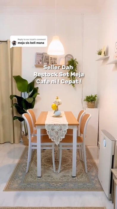 Design simple meja makan ni tapi dia lawa #mejamakan #mejamakanmurah #mejamakanviral
