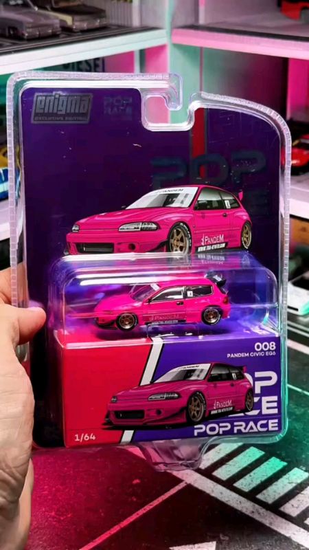 POP RACE PANDEM CIVIC EG6 PINK#fyp#poprace#pandem#civic