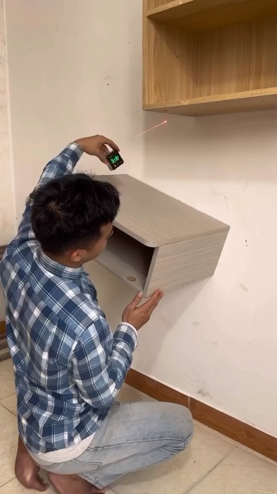Leveling digital ni senang gila, nak simpang dalam pocket pun takda masalah #leveling #laser #magnetic #electroniclaser