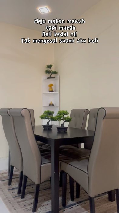 MEJA MAKAN MURAH BELI KEDAI NI JE #mejamakan #mejamakanmurah #setmejamakan #meja6kerusi #meja #dinningtable #table