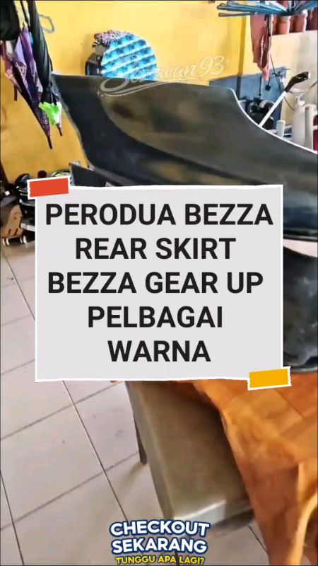 PERODUA BEZZA REAR SKIRT BEZZA GEAR UP PELBAGAI WARNA#aksesorikereta #kereta #carpart #sezzwan93