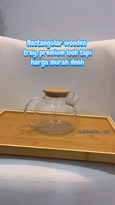 Rectangular Bamboo Wooden Tray