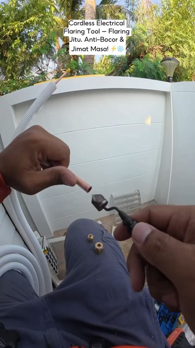 Ubah cara kerja DIY dan wiring/aircond installation anda ke tahap gred A hari ini! #FlaringTool #ValueCordless #HVACTools #AircondMan #DIYMalaysia
