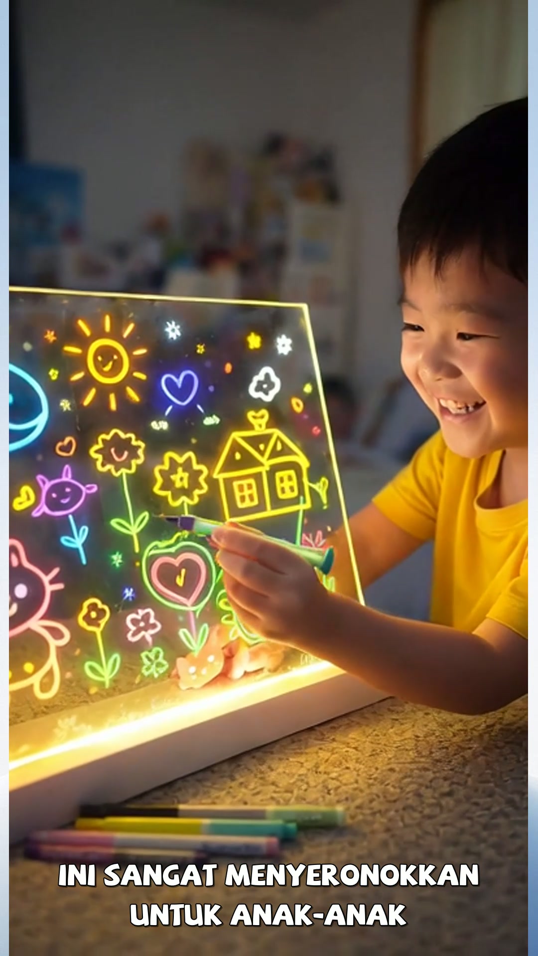 Serlahkan kreativiti anak dengan papan lukisan LED tahan lama dan menyeronokkan ini! #trending #KreativitiAnak