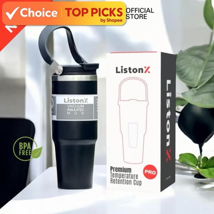 🥤Ais kekal sejuk, kopi kekal panas!🔥 🌟900ml besar, leakproof & siap handle ✅Teman wajib harian! #ListonX #tumbler #thermos #shopee_choice_local