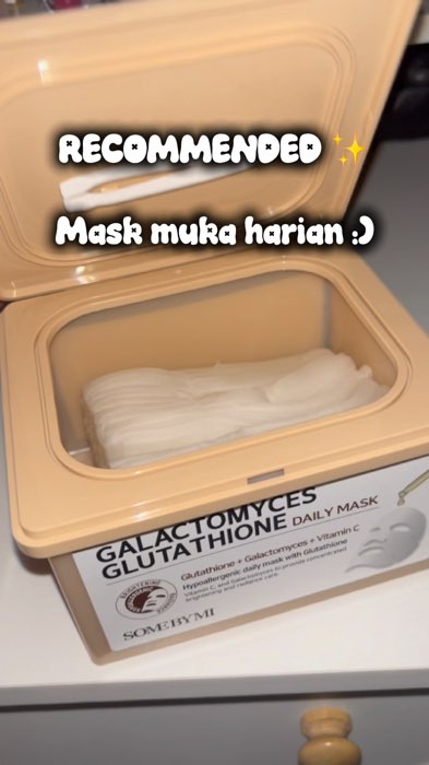 Sesuai untuk gegirl nak glowingg !#maskgegirl