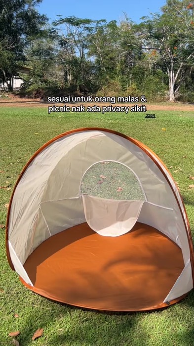 Beach Tent Outdoor Portable Seaside Sunscreen Children Camping Camping Tent #shopeehaul #fyp #trending #shopee #shopeelagimurah #viral #camping #famil
