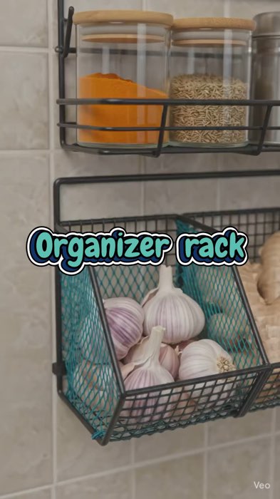 Organizer rack for the kitchen is all you need to get your things organised nicely! Shop now🛒😍 #organize #Organizer #Storage #fyp