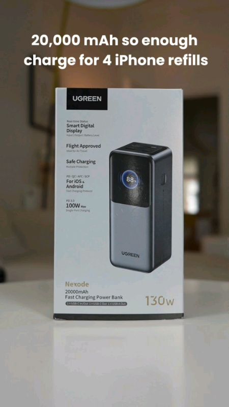 Ini baru betul POWER bank🤩Ugreen mmg padu.#kakitravel #chargertravel #fastcharging #powerbank #ugreen #chargingport #barangtravel #chargingphone