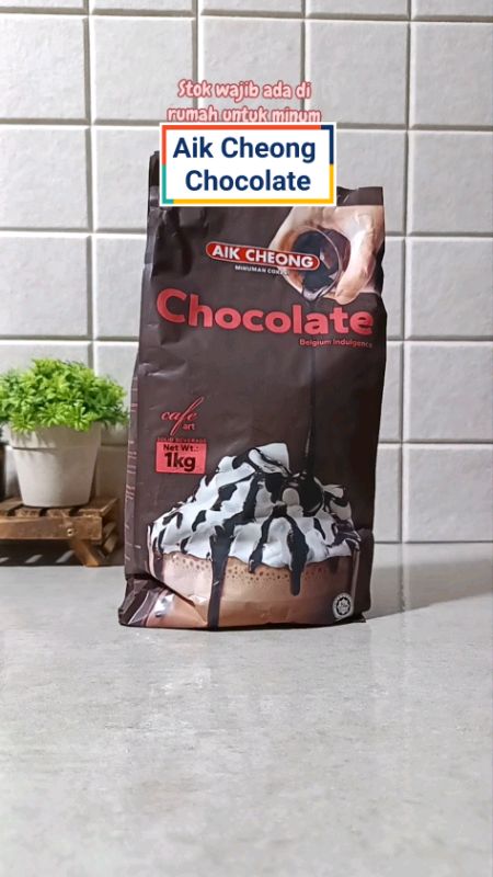 Stok kena ada utk minum petang. Beli 1kg terus boleh bancuh lagi banyak, pekat, sedap 😋 #aikcheong #aikcheongchocolate #aircoklat #aircoklataikcheong