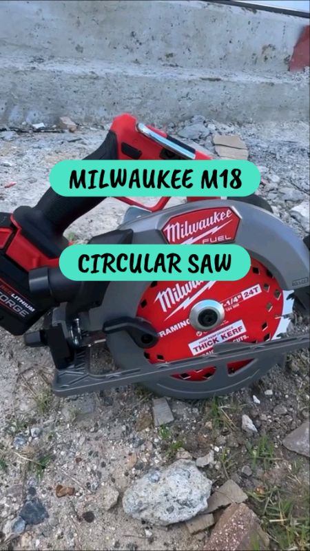 Milwaukee M18 Circular Saw 👆👆 #Milwaukee #circularsaw #cordless #brushlessmotor #cuttingtools #woodworking #carpenter