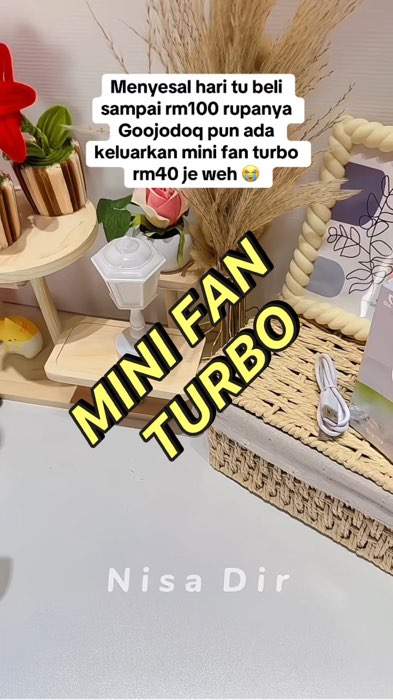 Funtion gilerrrr mini fan ni, muat masuk poket n handbag #minifan #portableminifan #portablefan #kipastangan
