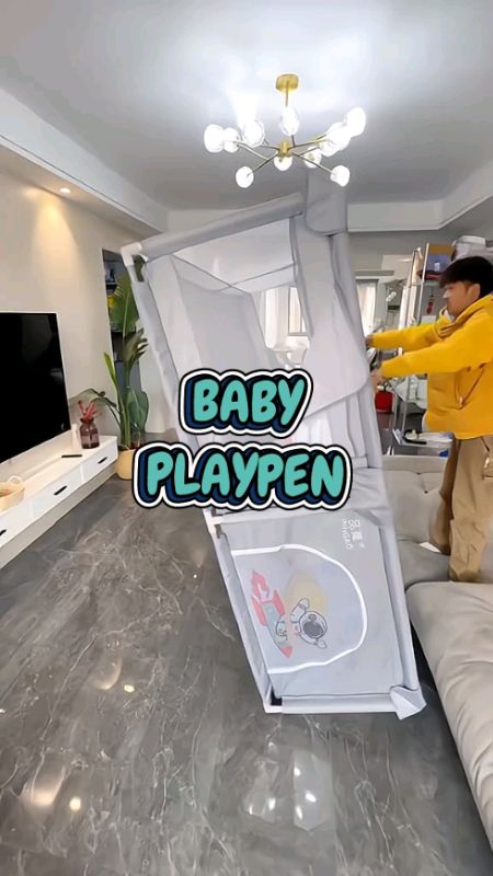 Anak happy mak pun happy , wajib ada benda ni bila anak start merangkak. baru tak risau nak buat kerja 😁🥰 #playpen #babyplaypen #pagarbaby