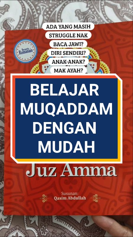 MUQADDAM NIE SESUAI UNTUK ORANG YANG BARU NAK BELAJAR MENGAJI #muqaddam #muqaddamrumi #belajaralquran #belajarmengaji #iqra #shopeehaul