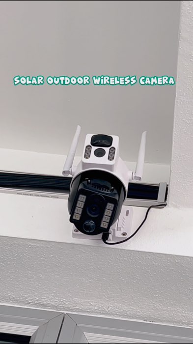 Solar outdoor wireless camera cctv..tak perlu nak hacking2 dinding bagai uols..tak perlu plug,guna solar je gais #cctvwireless #solarcctv #shopeemy