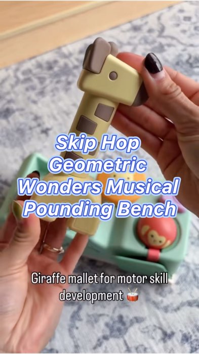 ￼Skip Hop Geometric Wonders Musical Pounding Bench 🤩✨ #skiphop #babytoys #toys #shopeemy