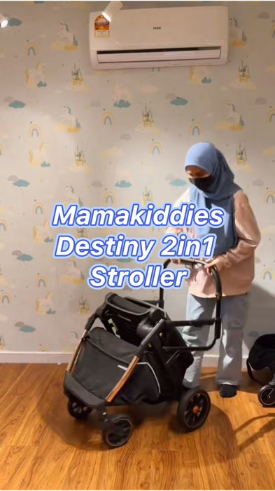 ￼Mamakiddies Destiny 2 In 1 Baby Stroller 🤩✨ #mamakiddies #stroller #babystroller #shopeemy
