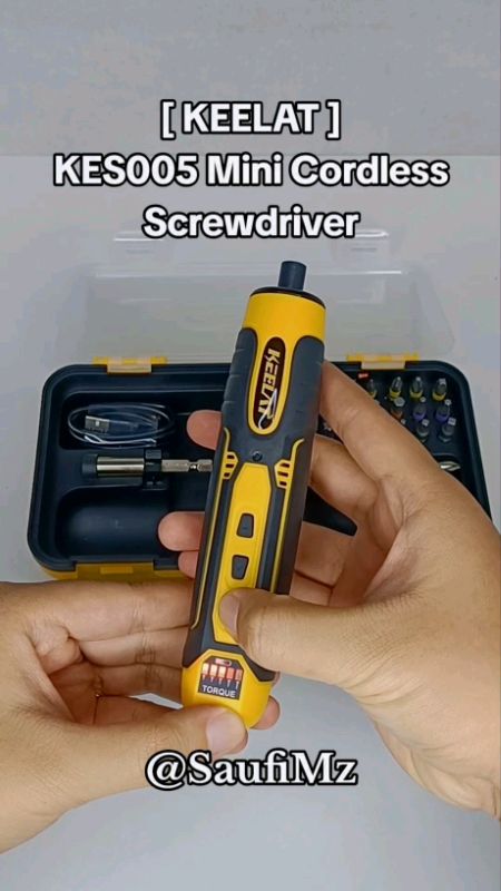 KEELAT KES005 Mini Cordless Screwdriver 🪛 #Keelat #Screwdriver #Cordless #CordlessScrewDriver #Diy #PowerTools #Tools #household #Cordless