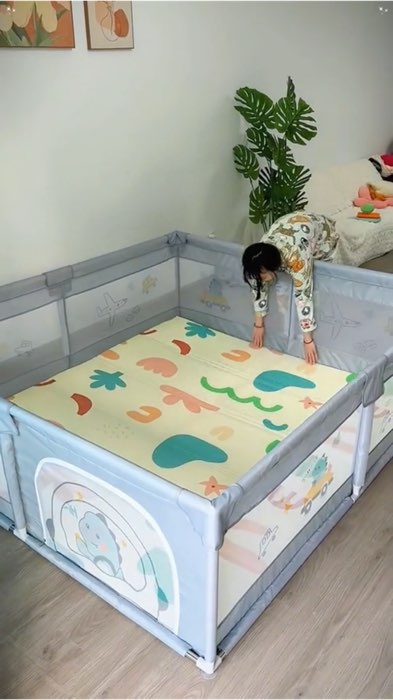 Pakai ni senang nak pantau anak main 🔥 #kidspalypen #playpen #babyplaypen #playpenbaby