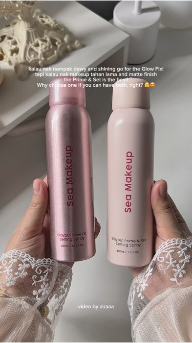 the best setting spray ever from sea makeup! #seamakeup #SettingSpray #seamakeupsettingspray