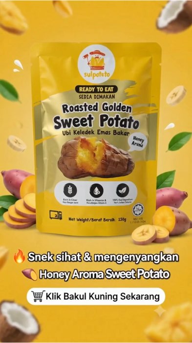 #RoastedSweetPotato #UbiKeledekBakar #OfficeSnack #HealthySnack #SnackSihat #FoodTokMalaysia #FYPMalaysia #MakananDiet #ReadyToEat #shopeemy #shopee
