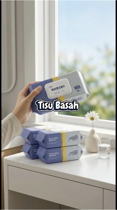 ￼80pcs Kitchen Cleaning Wipes - Heavy Duty Degreasing Wipes for Stove,  Stain Removal | Tisu Basah Dapur #IMRstore #IMRStoreTips #tisubasah #fyp