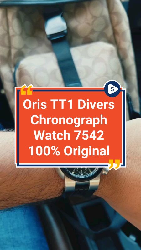 Oris TT1 Divers Chronograph Watch 7542 100% Original Use #gadget #rayakita #fyp #newyearsales #trending #cnymegasales #oriswatch