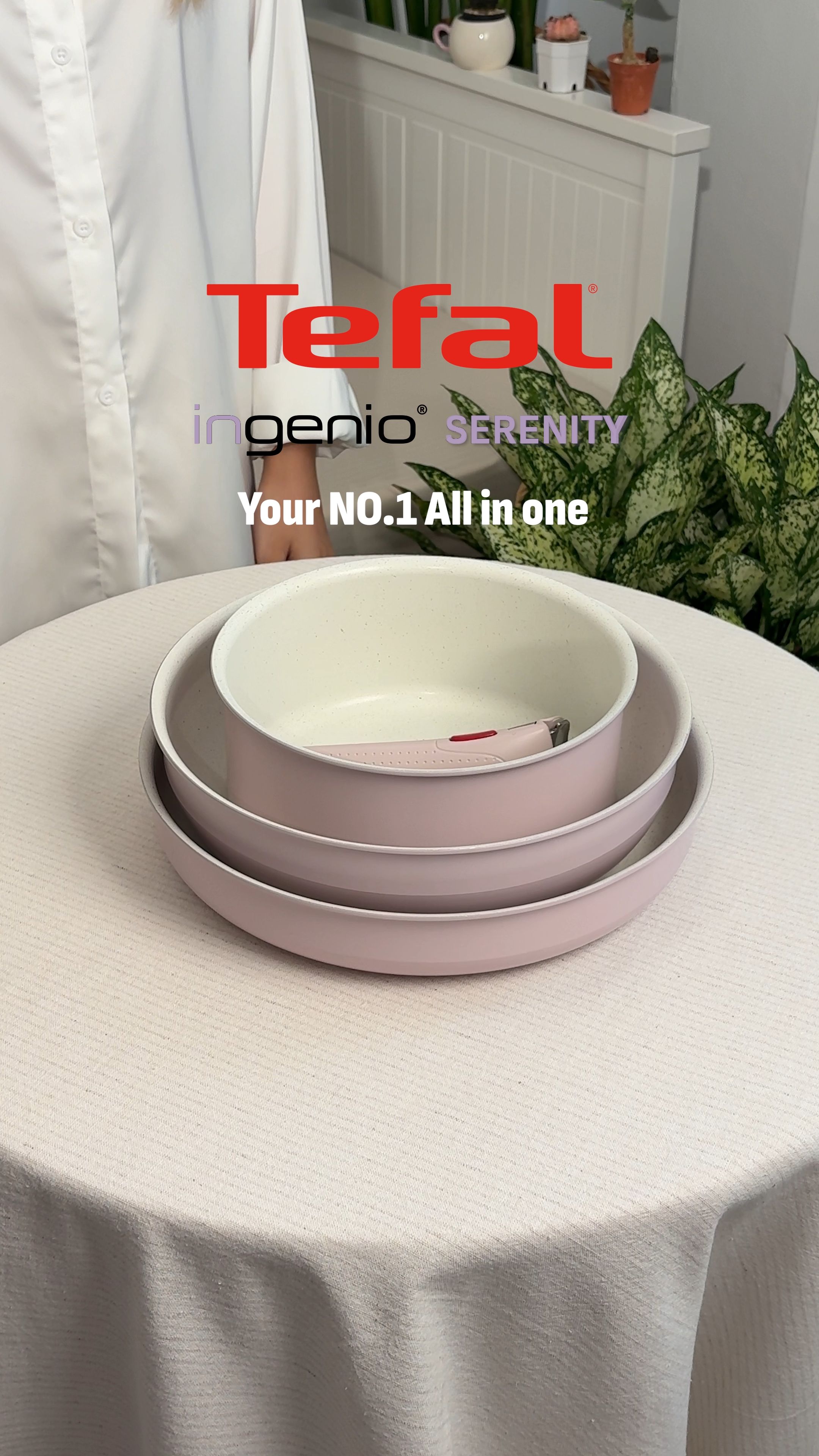 Tefal new launch Ingenio Serenity stackable cookware! #tefal #ingenio #ingenioserenity #New #cookware #pink