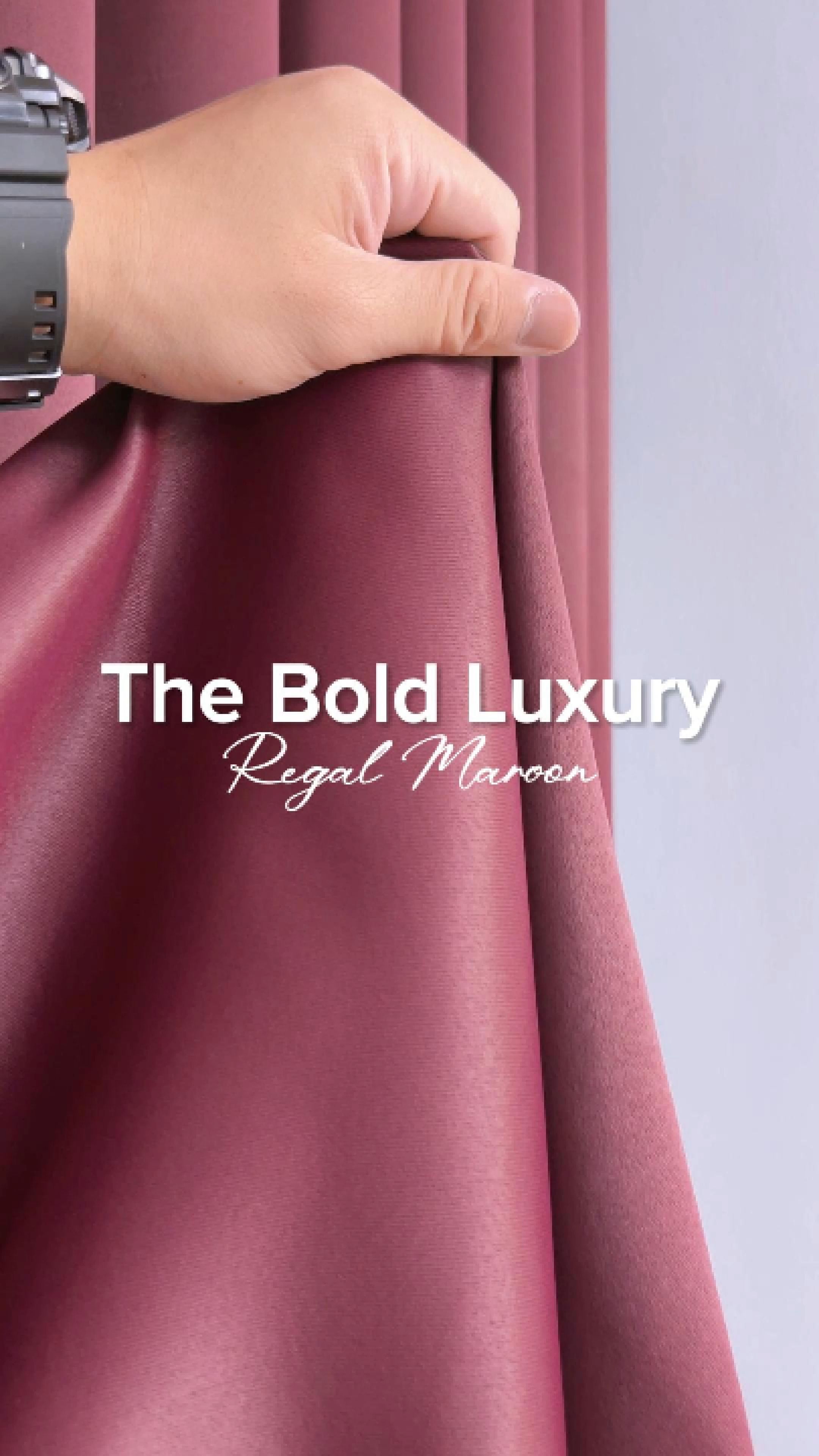 [Local Seller] Langsir Melina Blackout Maroon Rumah Mewah Moden Siap Pasang #kkbscurtain #langsirblackout #langsirmaroon #rumahbaru #dekorasirumah