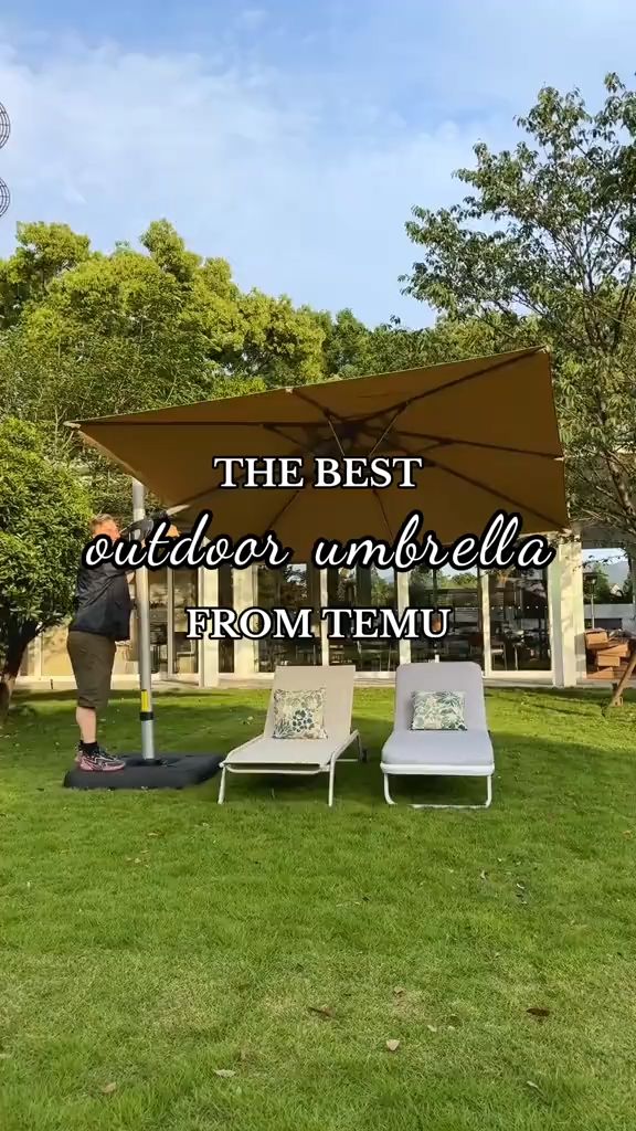 Easy Crank, Adjustable Shade and Big Coverage—A Smart Upgrade for Any Patio #CantileverUmbrella #GardenShade #PatioUpgrade