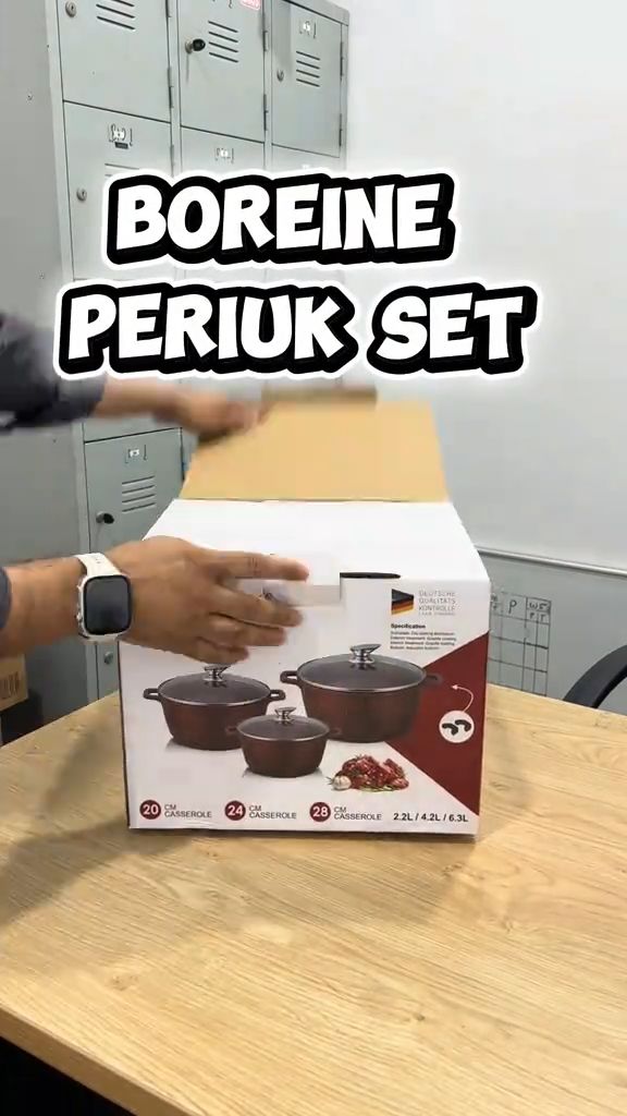 Cook smarter with Boreine Cookware Set — style, durability & everyday ease. #Boreine #Dapur #MasakDiRumah #PeralatanDapur #CookwareSet #DapurMalaysia