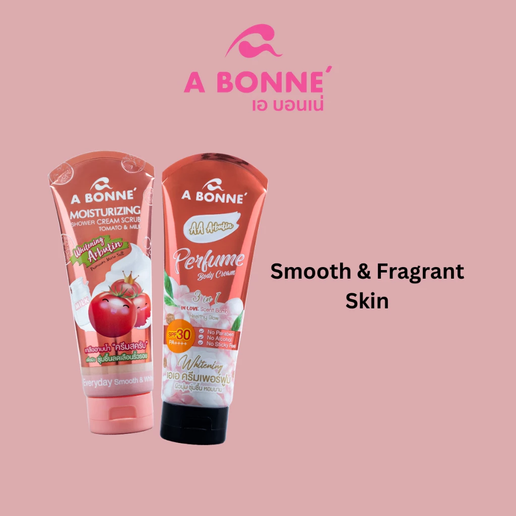 Set Shower Scrub 350g + AA Arbutin Perfume Body Cream 200ml