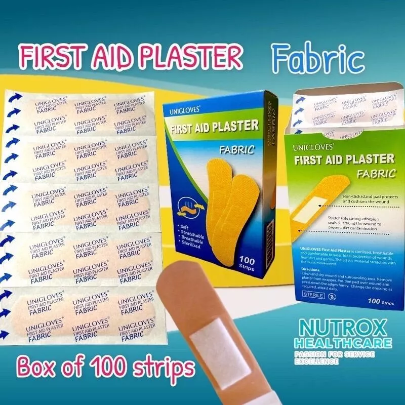 Plaster Kain 100 keping untuk luka Fabric
