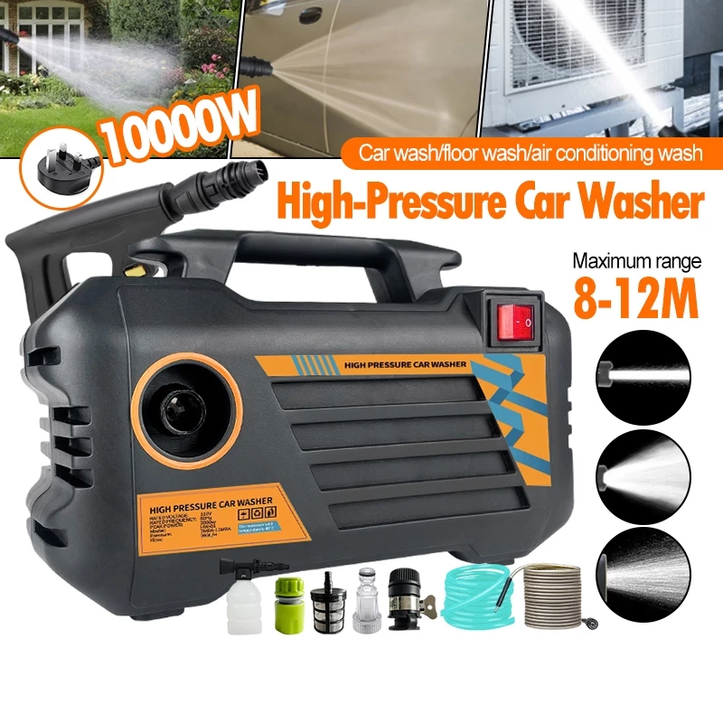 10000W High Pressure Water Jet Car Wash Home Cleaner Spray