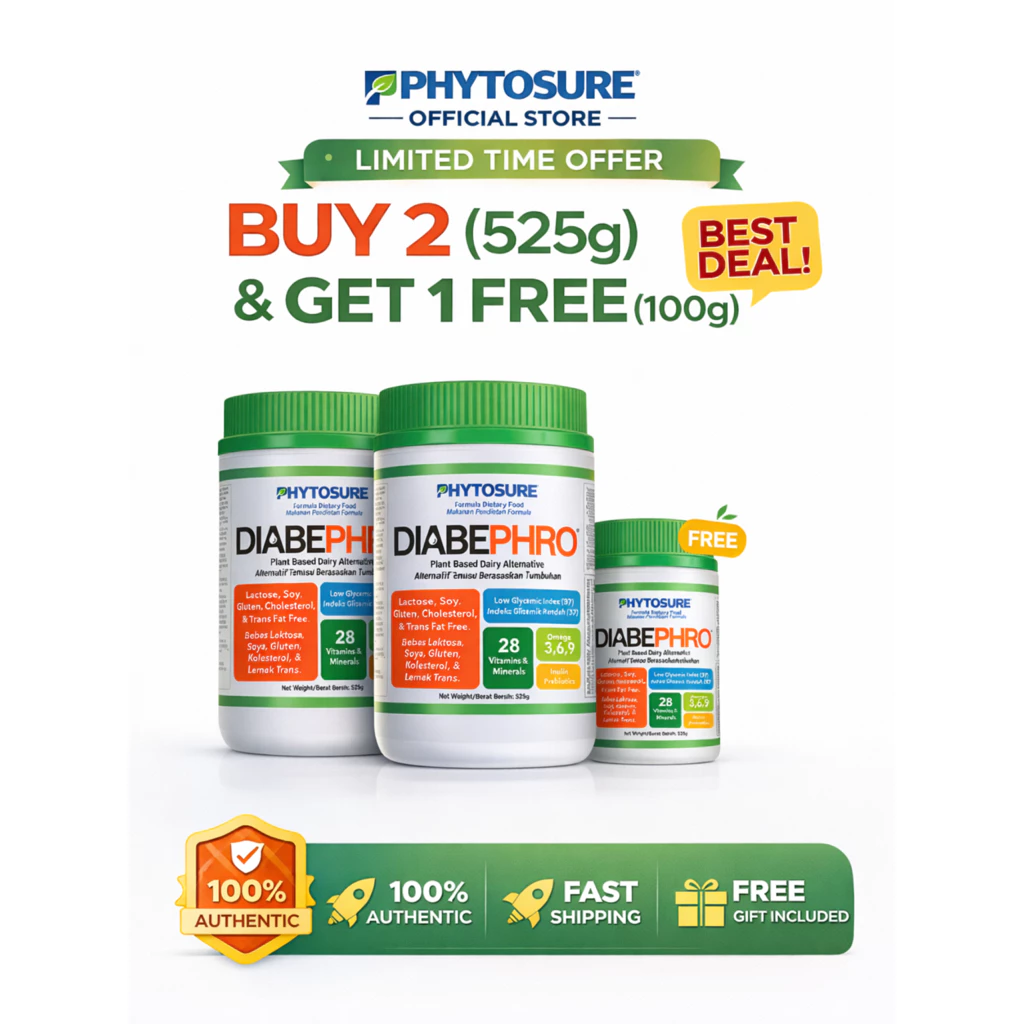 PHYTOSURE Diabephro 525g – Low GI Plant-Based Diabetes