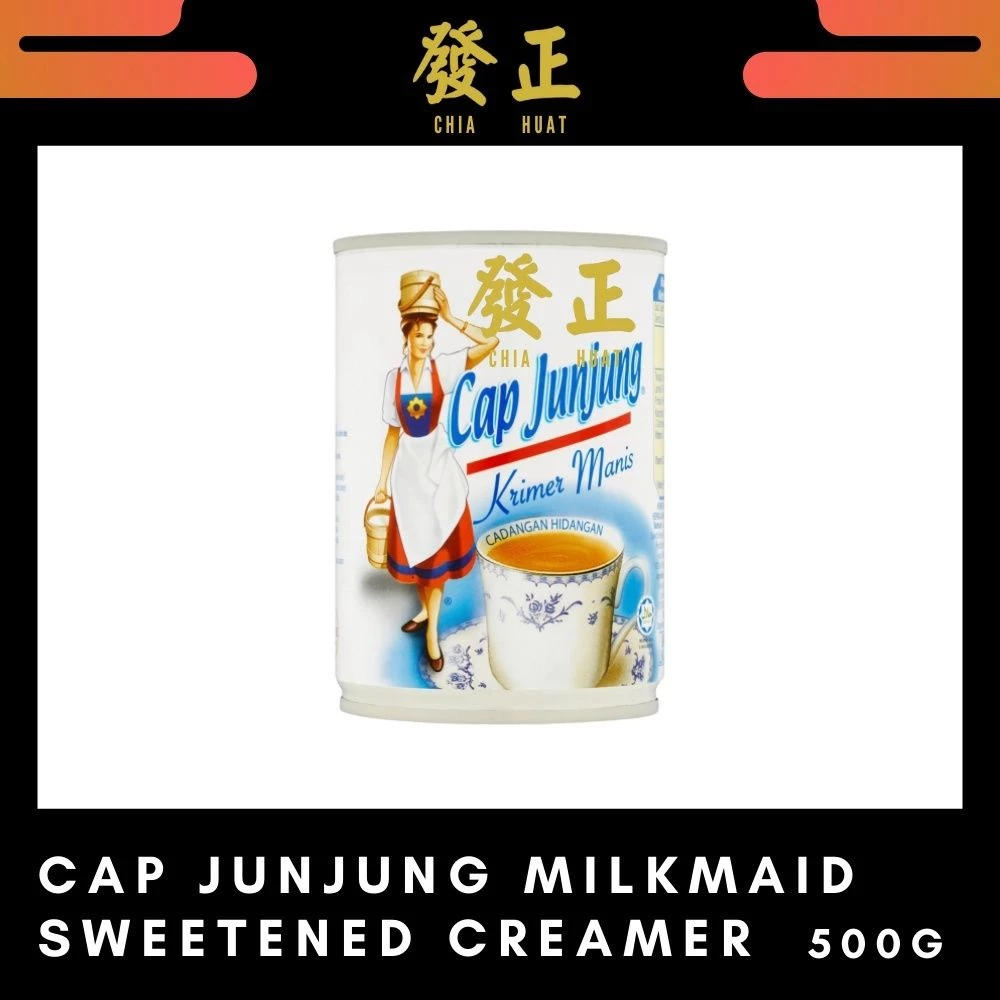 Cap Junjung Milkmaid Sweetened Creamer Condensed Milk 红字牛奶 Krimer Manis 500g