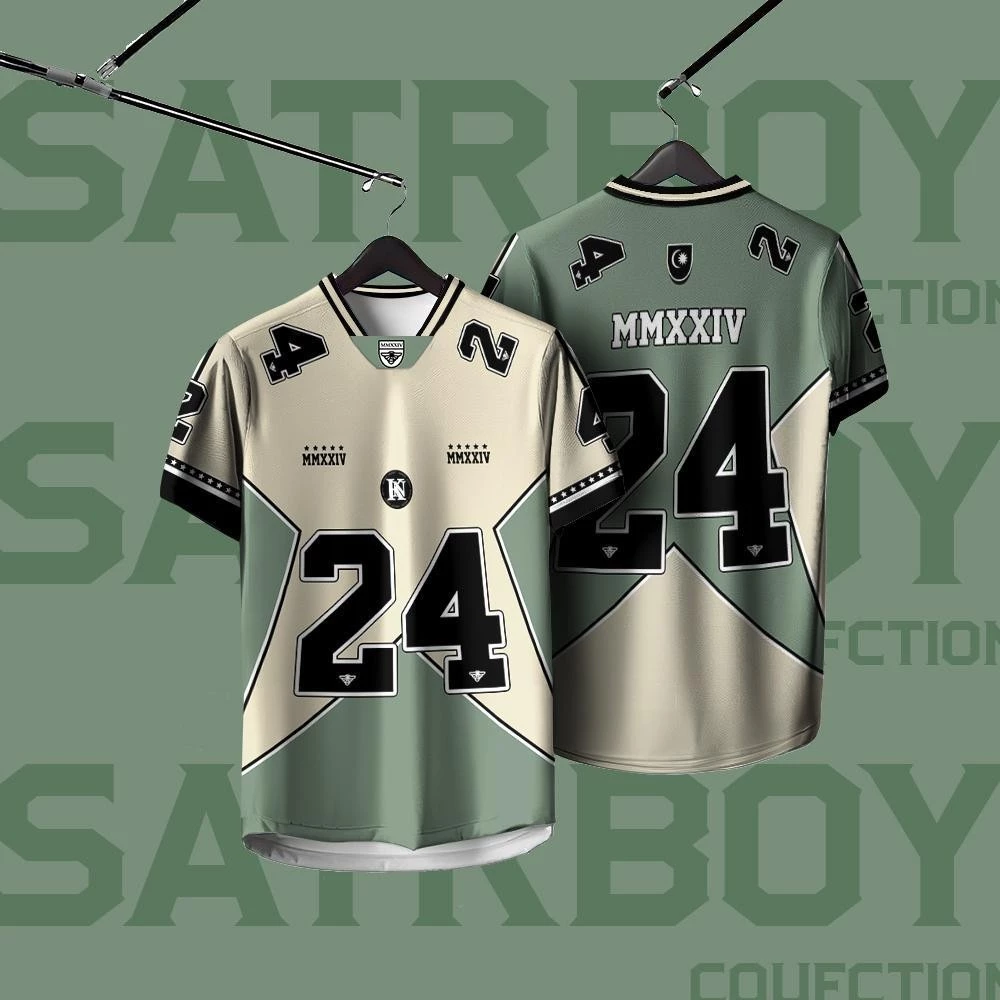 NFL Edition Jersey Baju Tshirt Lelaki Lengan Pendek Retro